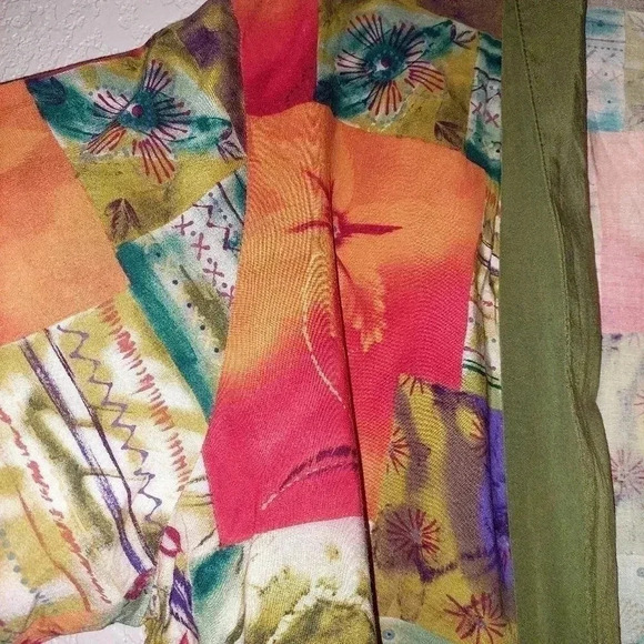 Vintage Essay By Sharon Anthony Long Sleeve Print Button Cardigan Size 16/XL - Picture 4 of 6